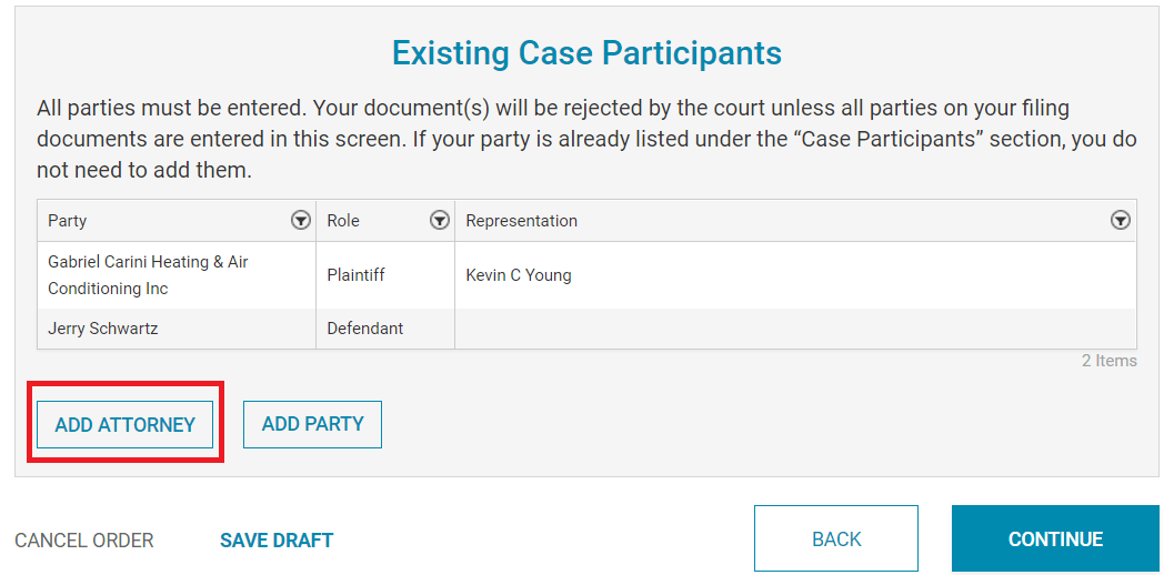 Add attorney