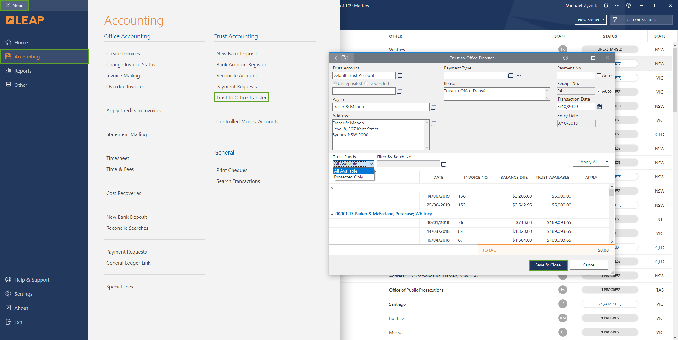 Funds management