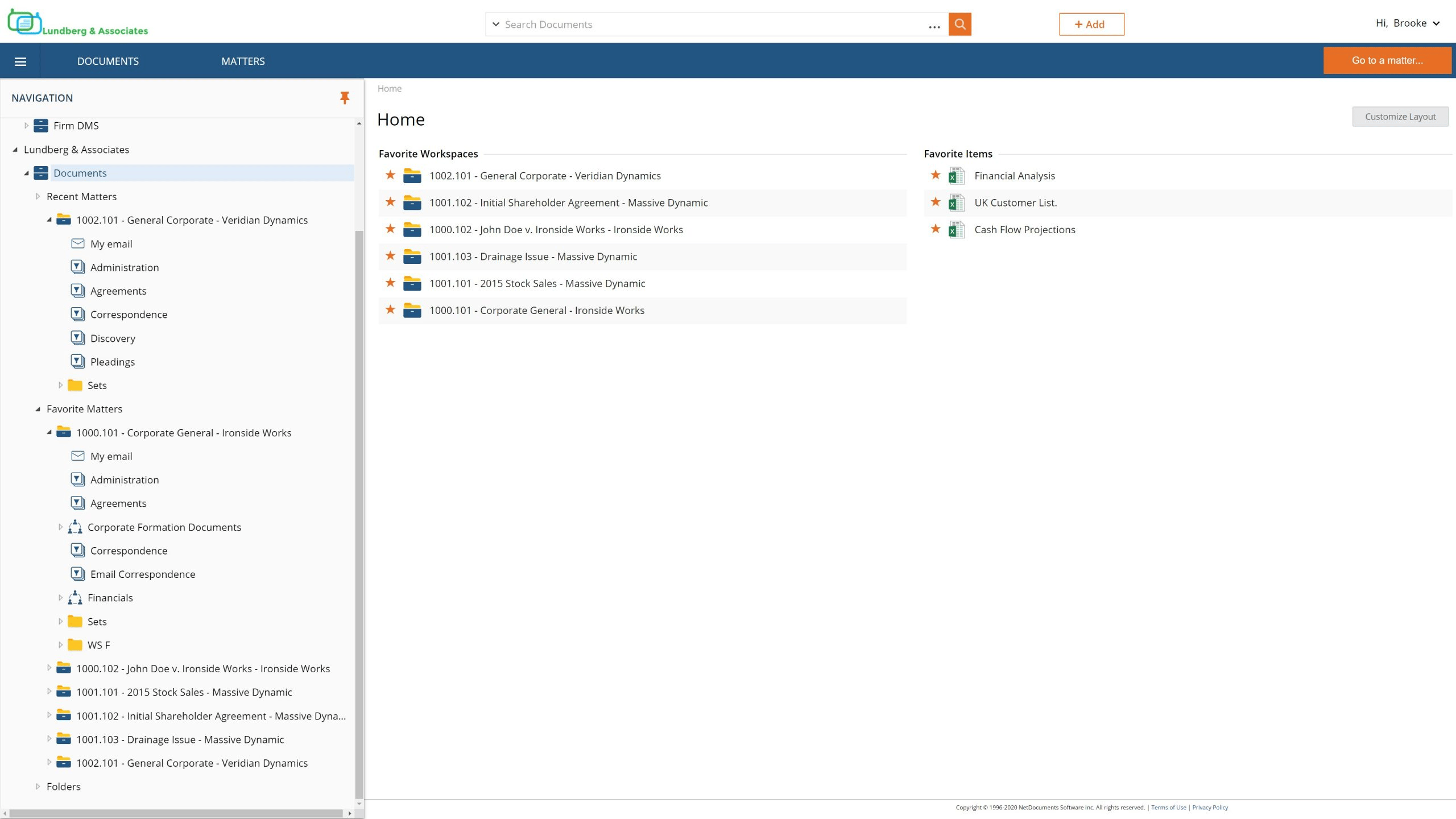 Have certain workspaces, documents, or emails you access constantly? The Home Page saves you time and clicks by providing a space to add and track these links in a single click.