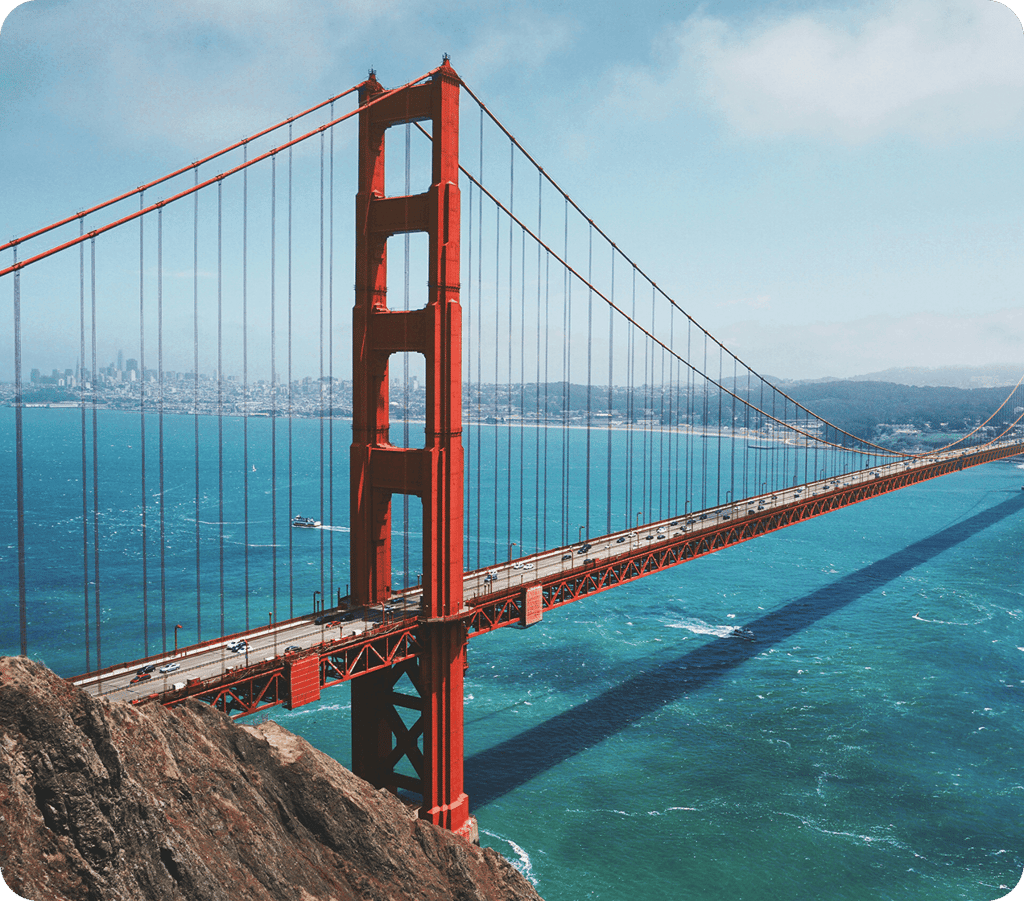 Golden Gate Bridge in California