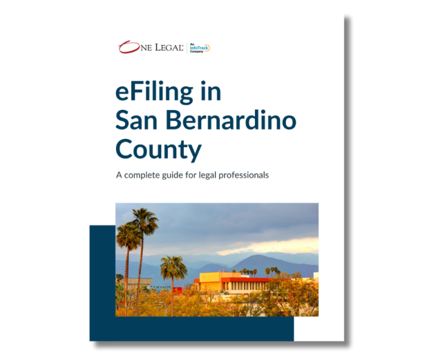 Cover of the eFiling in San Bernardino County guide