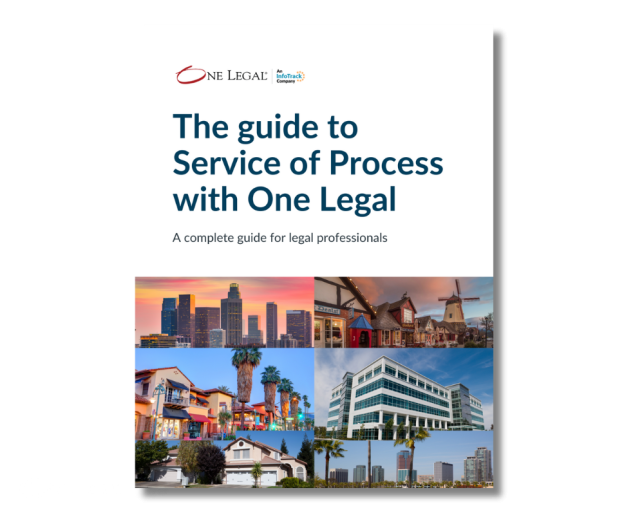 Cover of The guide to Service of Process with One Legal