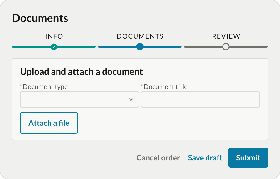 One Legal Sheriff Delivery document upload form