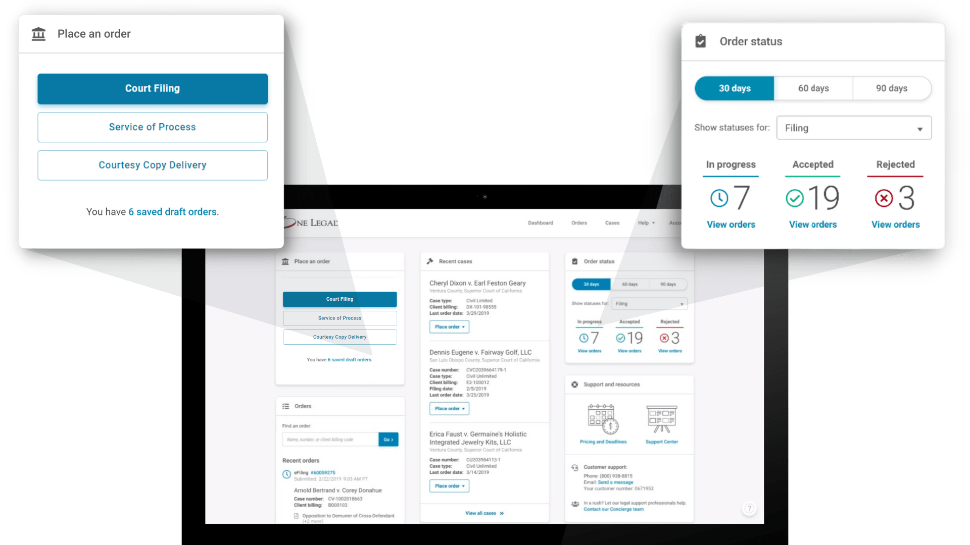 One Legal Dashboard