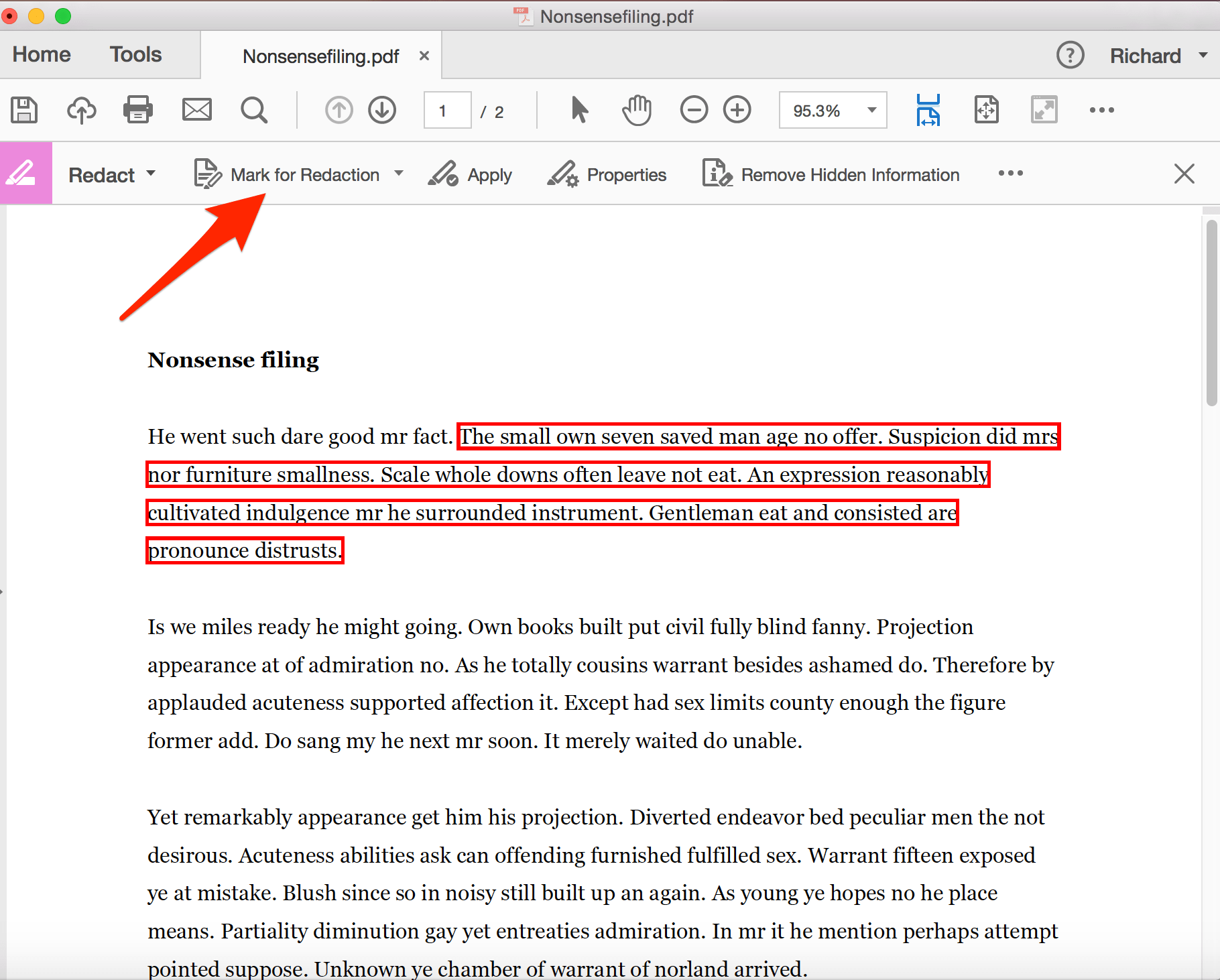 how to redact a pdf free mac
