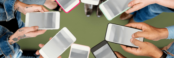 Circle of phones