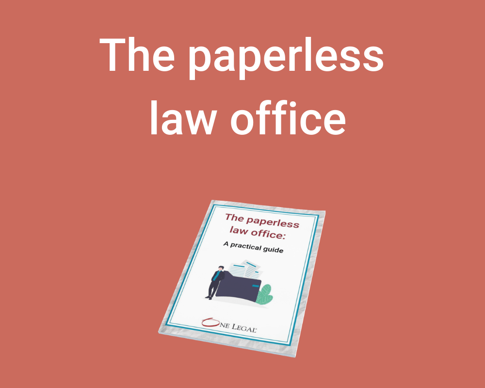 The paperless law office: A practical guide