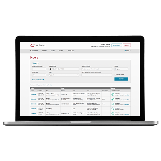 Macbook with Order status