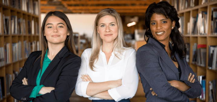 three professional women