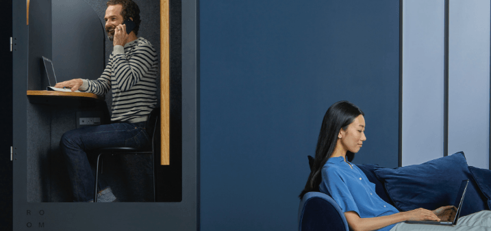 Couple working from home freelance