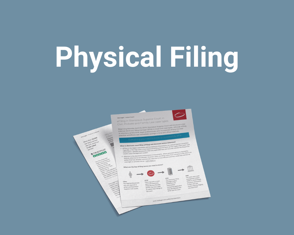 Physical court filing