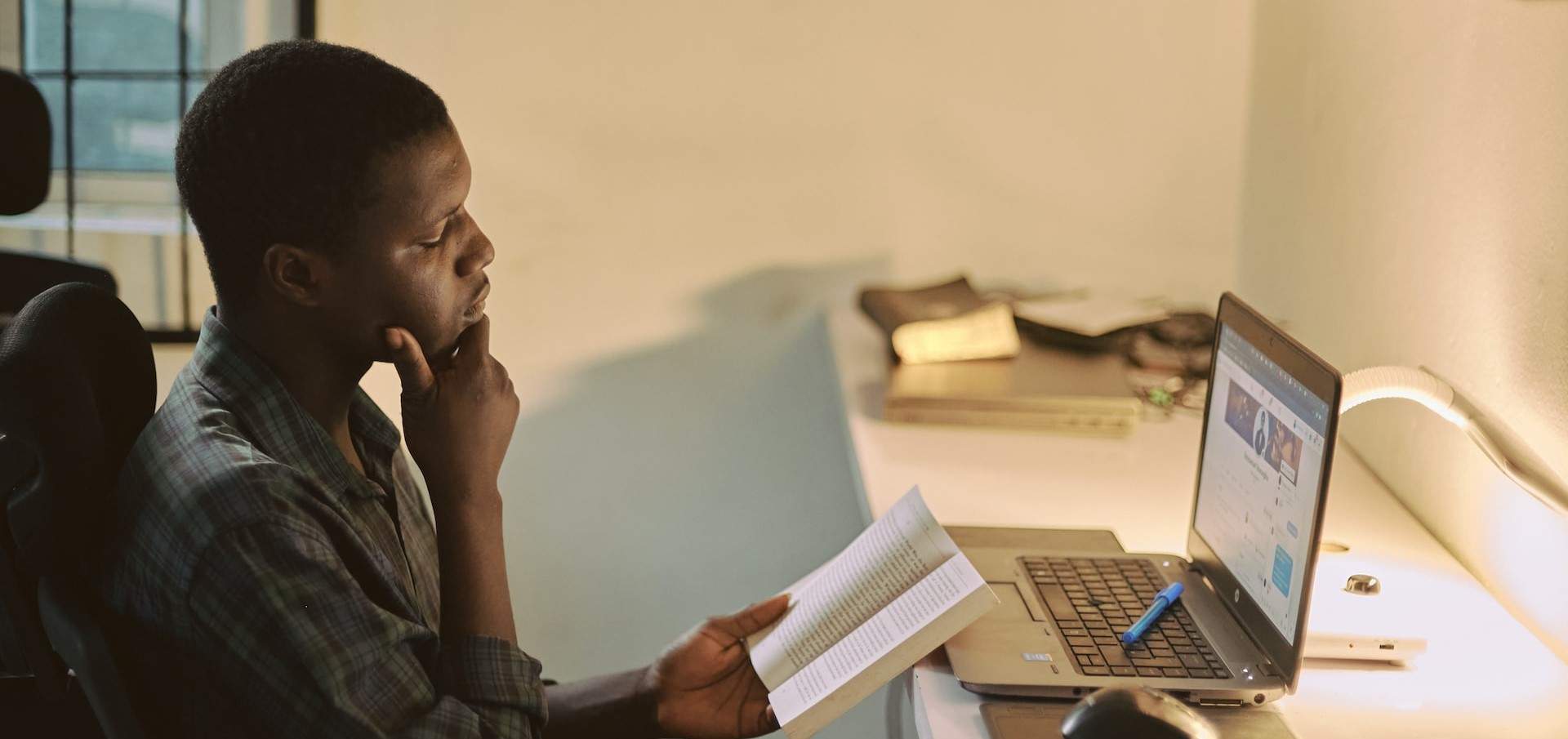 Nigerian man studying for article on how to get CLE credits in California