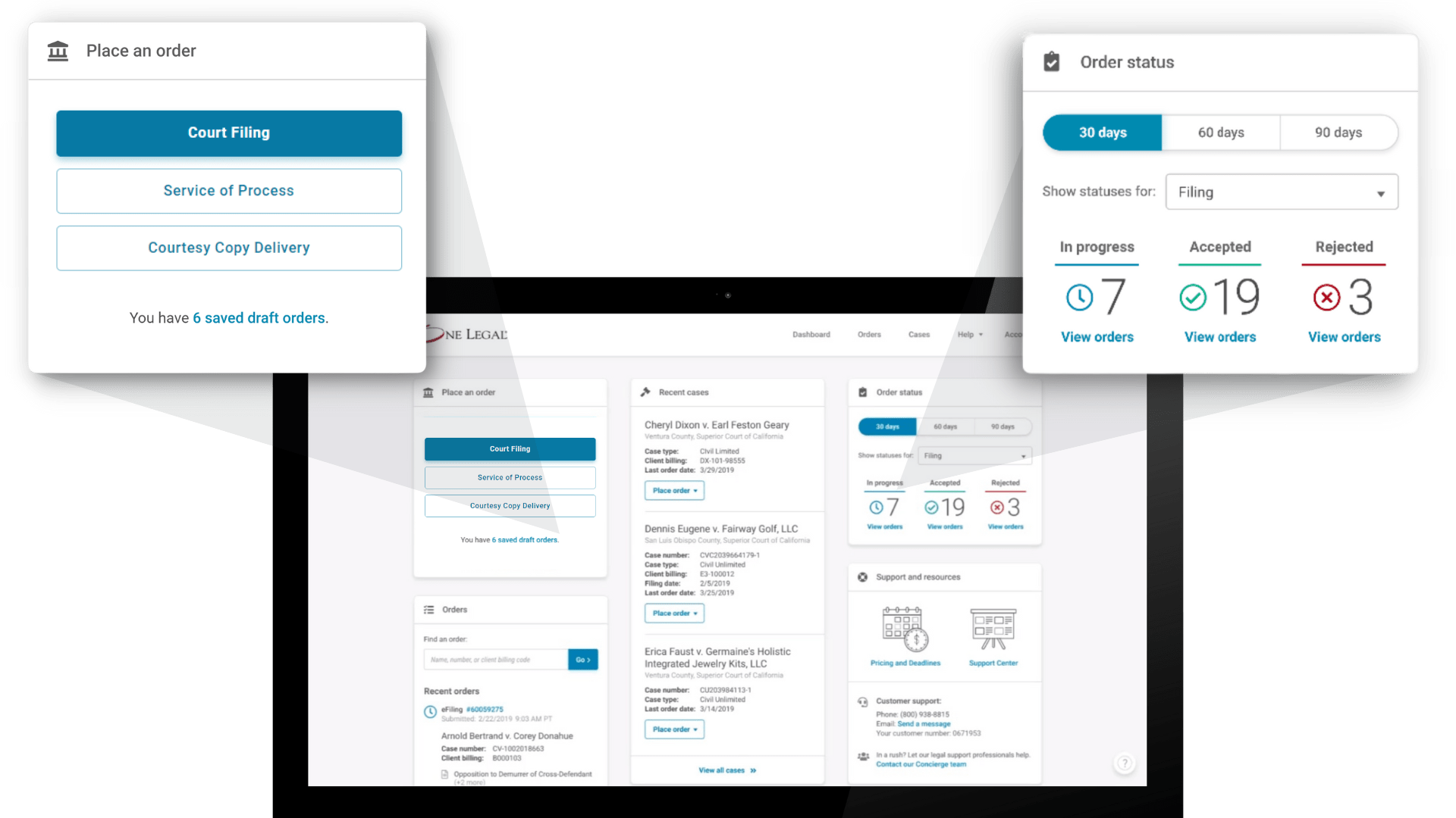 One Legal Dashboard