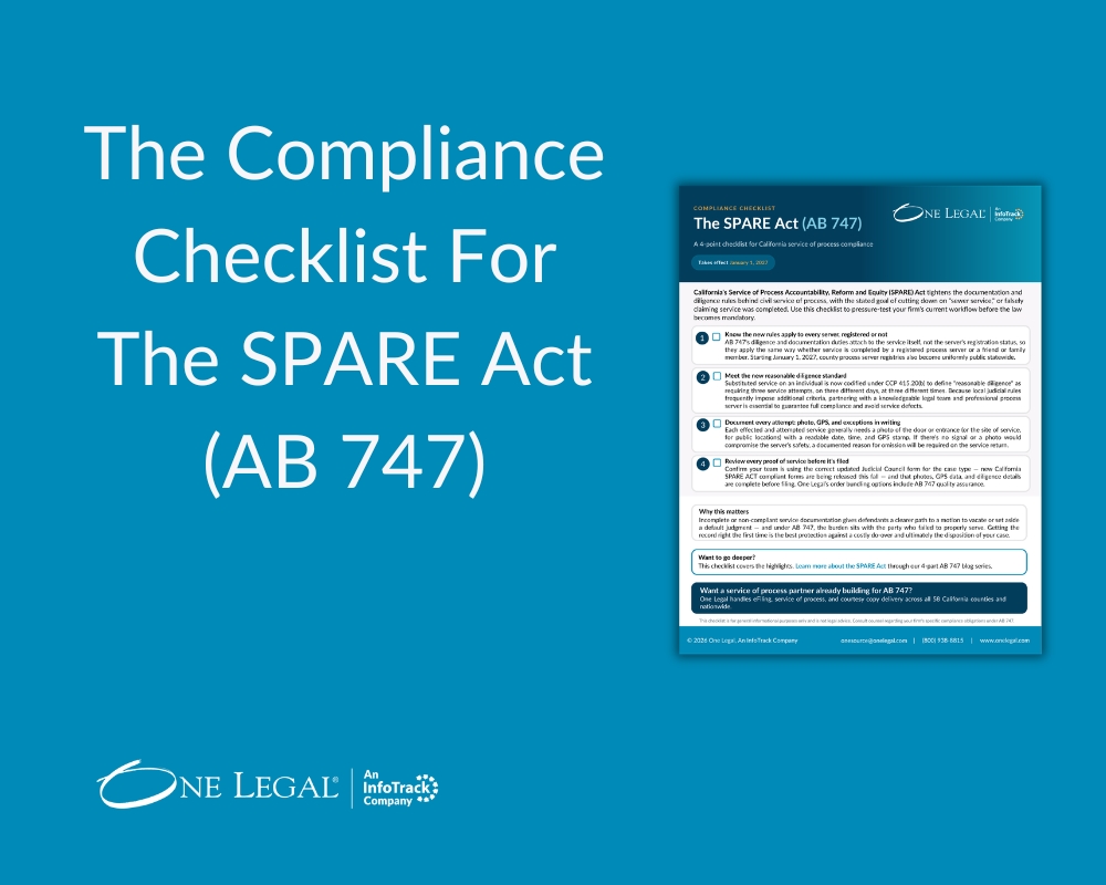 SPARE Act Checklist