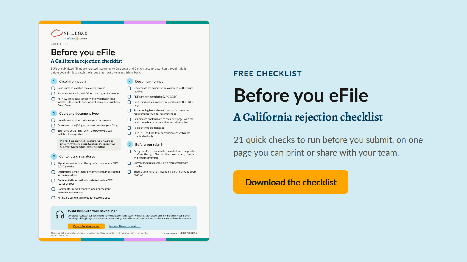 “Download the Before you eFile checklist: 221 quick checks to run before you submit