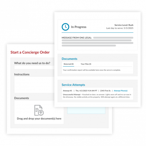 Place a concierge order